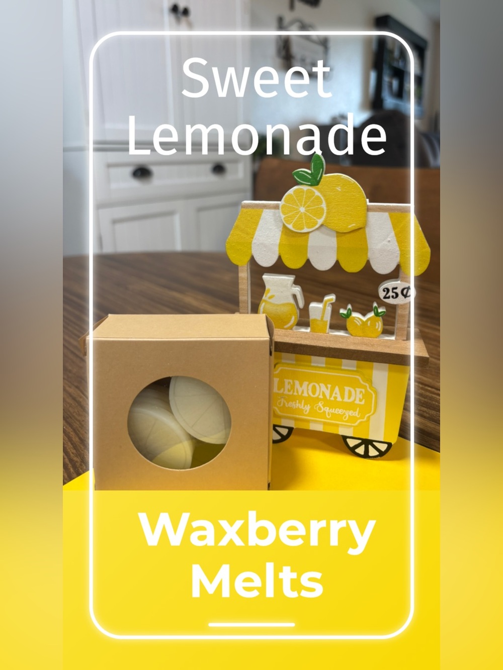 Hand Crafted Lemon Slice Wax Melts (8 slices) - SweetLemonade Scented